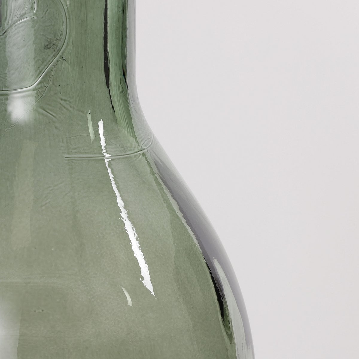 Vaas Rioja grijsgroen glas, 100 x 21 cm