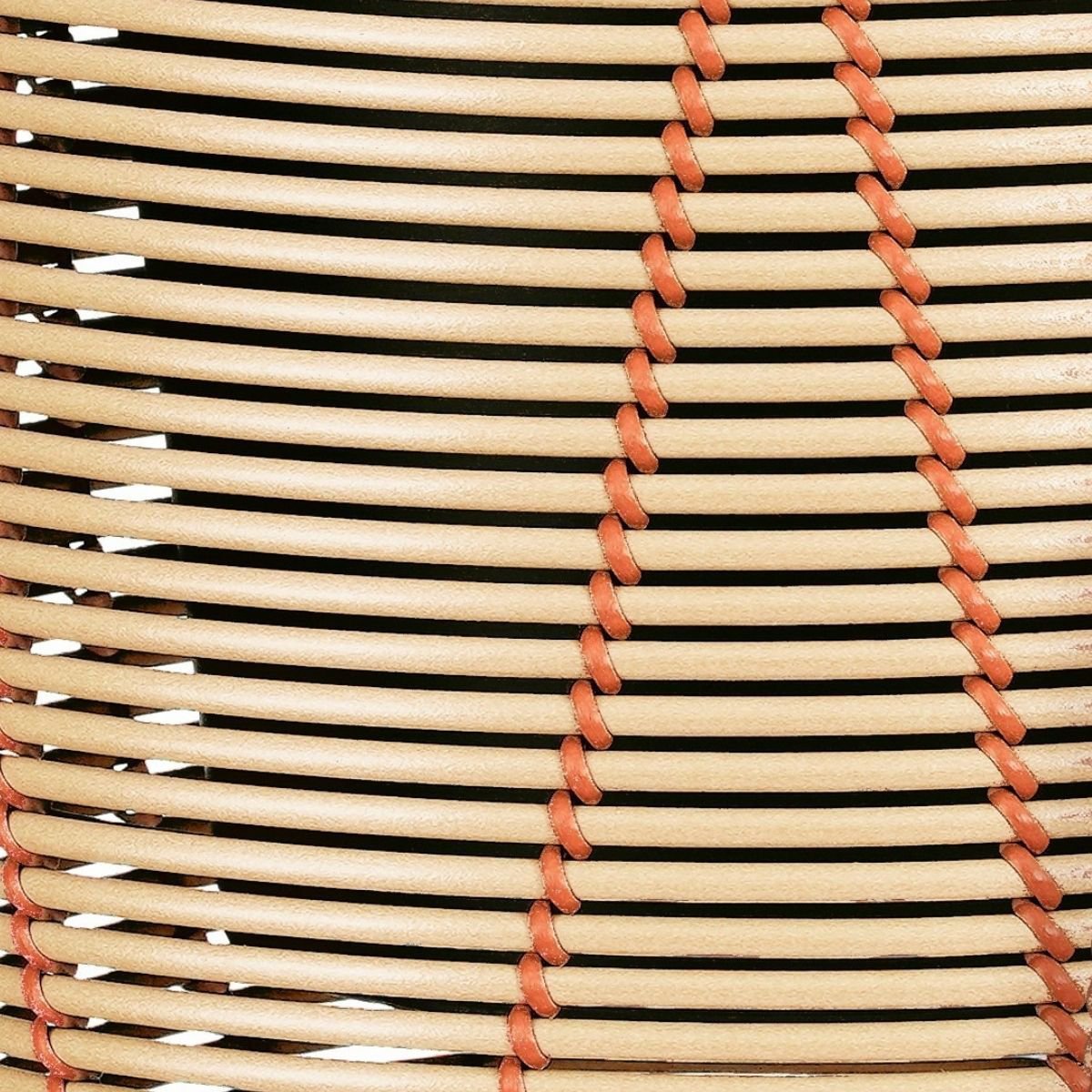 Cancun bloempottenset, 3 stuks, beige met oranje details