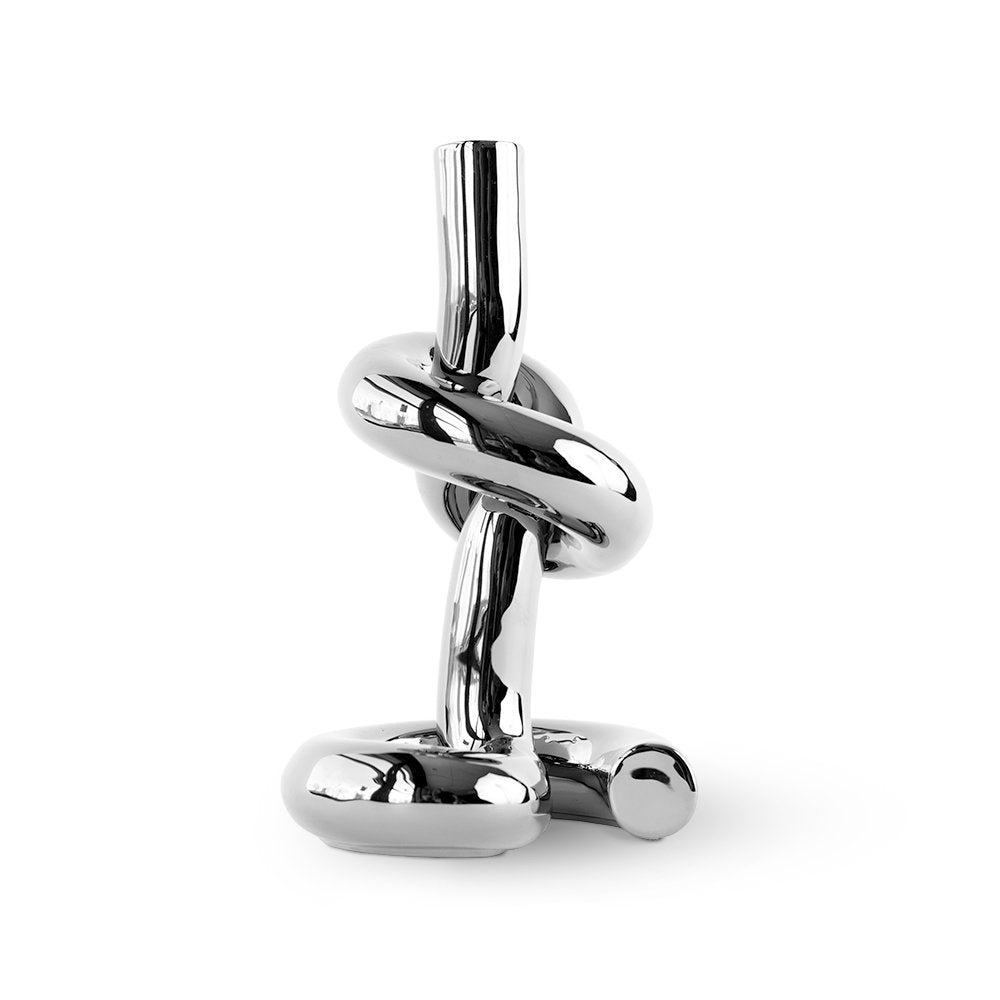Knotted CandleHolder kandelaar, 13 × 12 × 23 cm