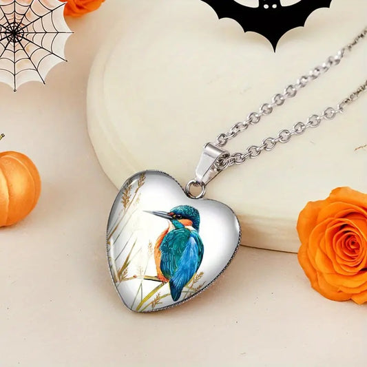 Hartvormige hanger met IJsvogel