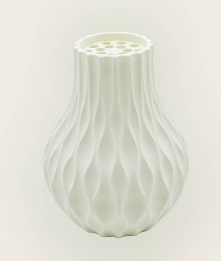 Lumora 3D-vaas met bloemenhouder, 17,5 cm