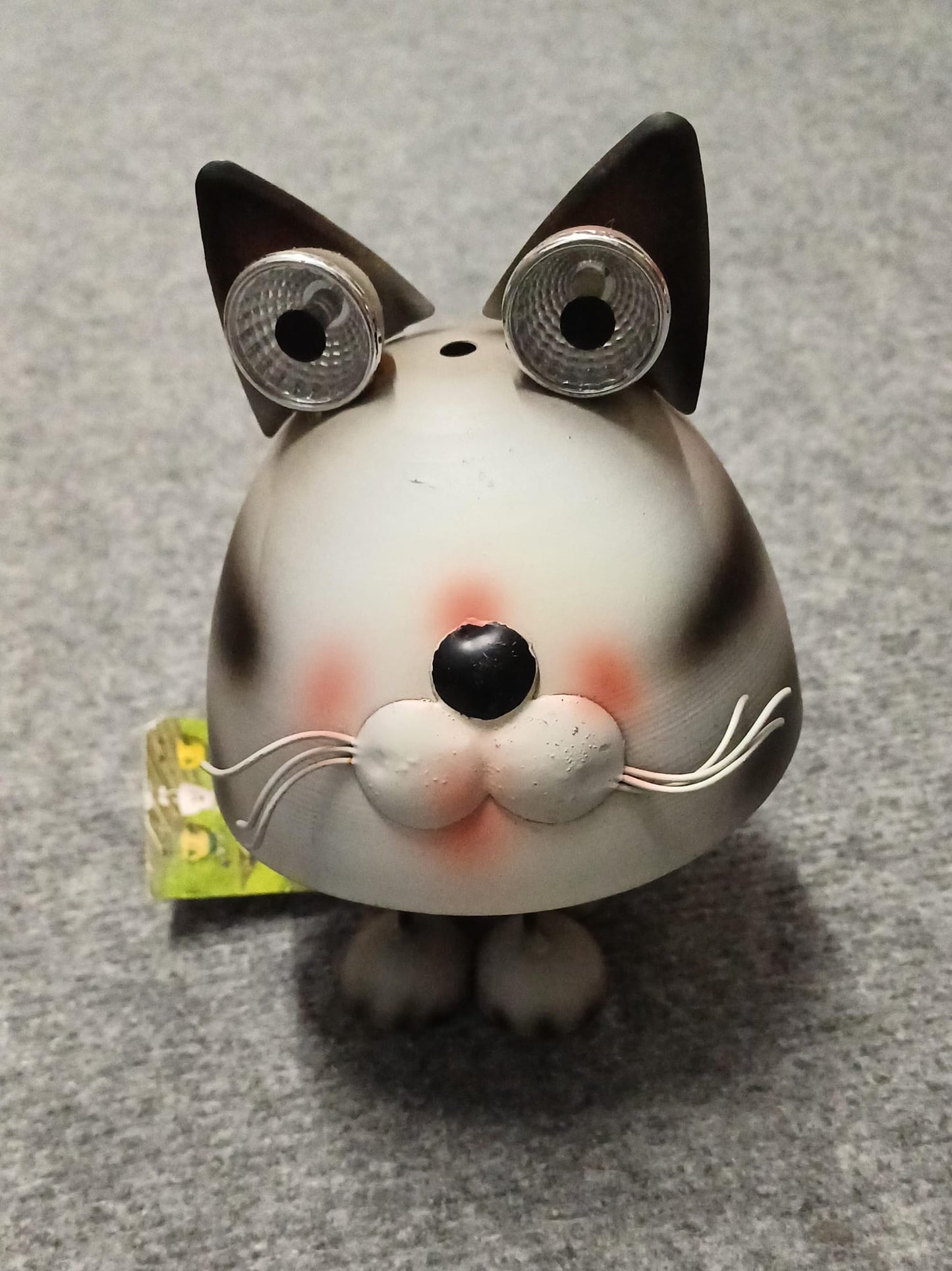 Solarlamp dier, metaal, 17 x 13 x 13 cm