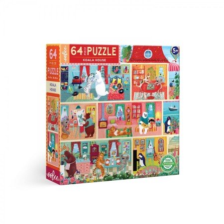 Koala house legpuzzel, 64 stukjes