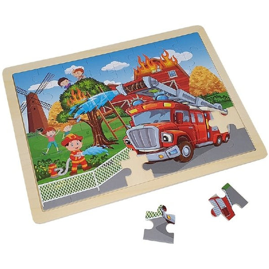 Legpuzzel brandweer, 48 stukjes