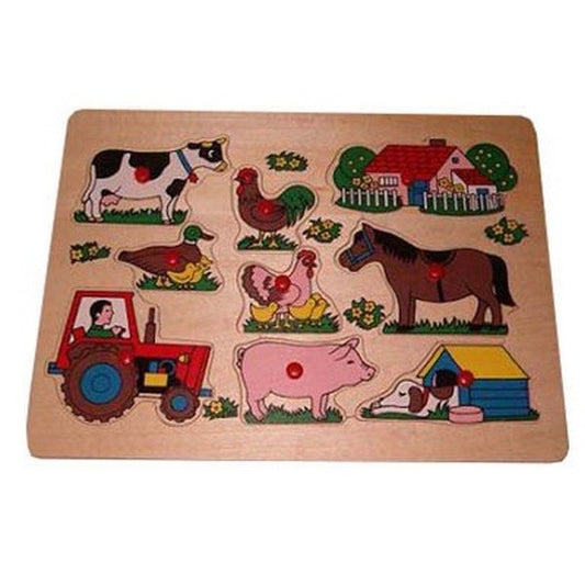 Boerderij knoppenpuzzel, 7-delig