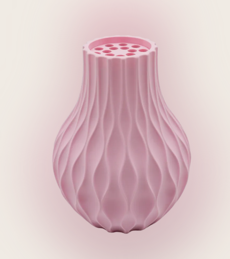 Lumora 3D-vaas met bloemenhouder, 17,5 cm