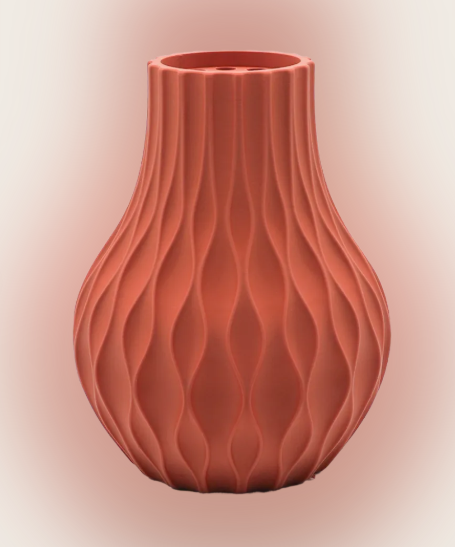 Lumora 3D-vaas met bloemenhouder, 17,5 cm