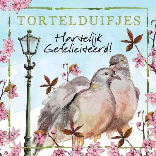 Rien Poortvliet, tortelduifjes wenskaart