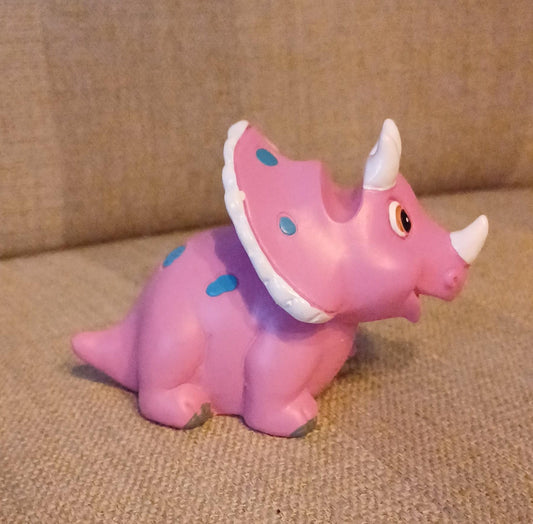 Brilhouder triceratops roze