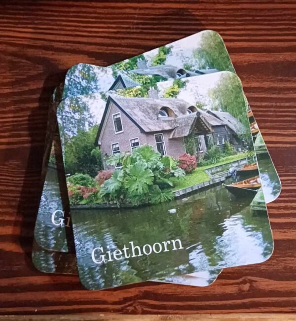 Giethoorn onderzetters, 4 stuks