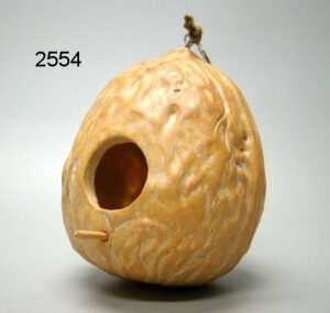 Vogelhuis walnoot, 16 cm